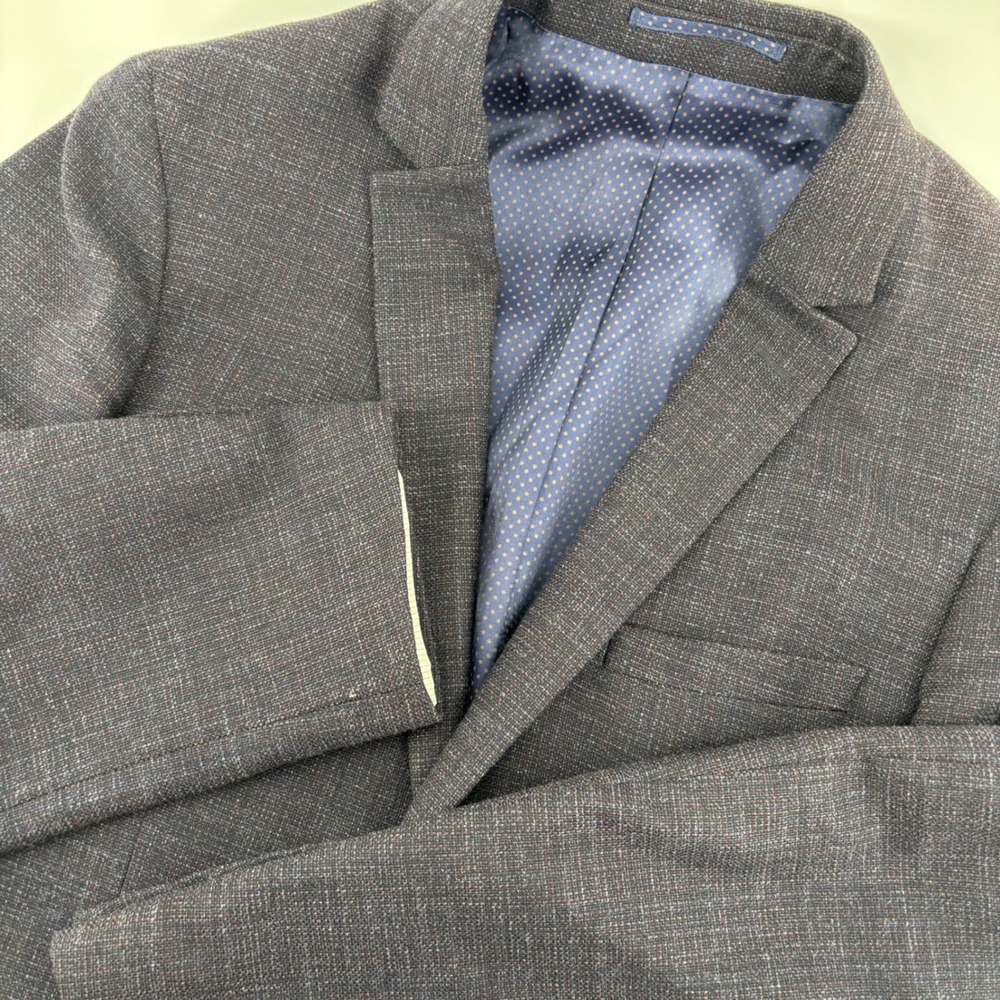 Sand Copenhagen Blazer‎ Mens 50 Charcoal Grey Wool Cotton Saron N